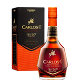 Bottiglia di Brandy Carlos I Solera Gran Reserva con astuccio
