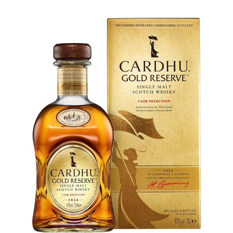 Bottiglia di Cardhu Gold Reserve con astuccio