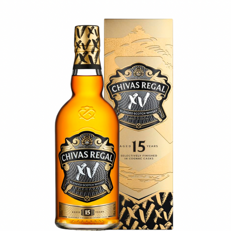 Bottiglia di Chivas XV con astuccio