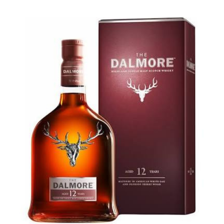 Bottiglia di Dalmore 12 anni con astuccio