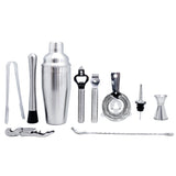 Set da cocktail con base in bambù in acciaio inox