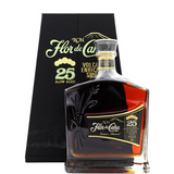 Bottiglia di Flor de Caña 25 anni centenario con astuccio