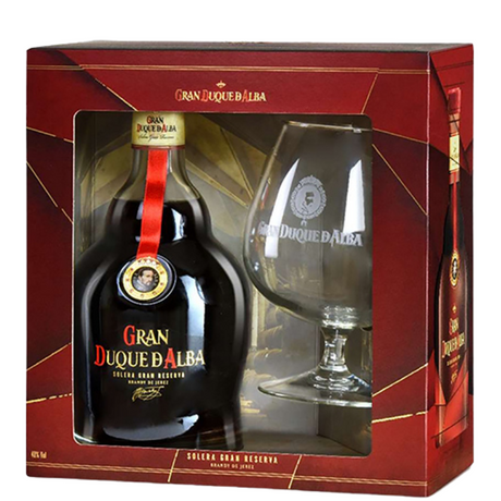 Astuccio con bicchiere di Brandy Gran Duque de Alba