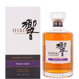 Bottiglia di whisky Hibiki Japanese Harmony Master's Select con custodia