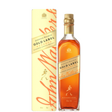 Bottiglia Johnnie Walker Gold Label con astuccio