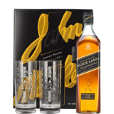 JOHNNIE WALKER BLACK LABEL Case + 2 glasses
