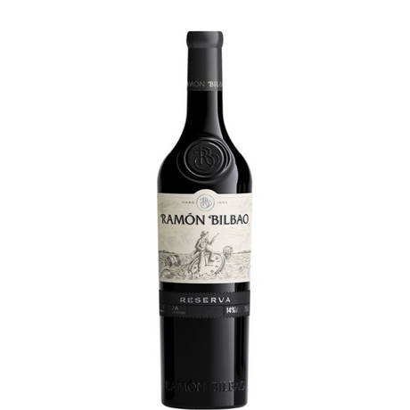 Bottle of Rioja Ramon Bilbao Reserva 2018 wine from the Ramon Bilbao Winery.
