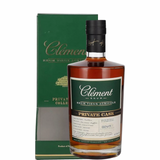 Bottiglia di Clement Private Cask Rum con astuccio