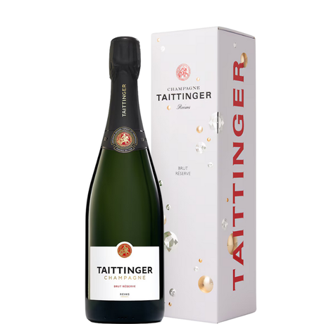 Bottiglia di Taittinger Brut Réserve con astuccio