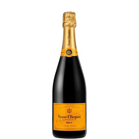 Bottiglia di etichetta Veuve Clicquot Yellos