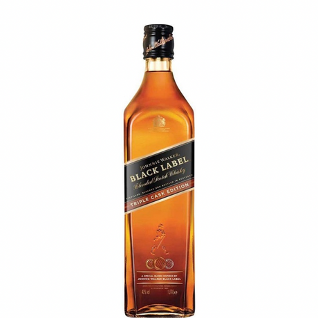 Bottle of Johnie Walker Black Label Triple Cask Edition